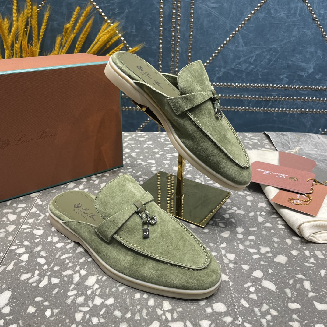 Loro Piana Babouche Charms Walk Loafers Tea Room For Women – FAI1543 50KY - Image 13