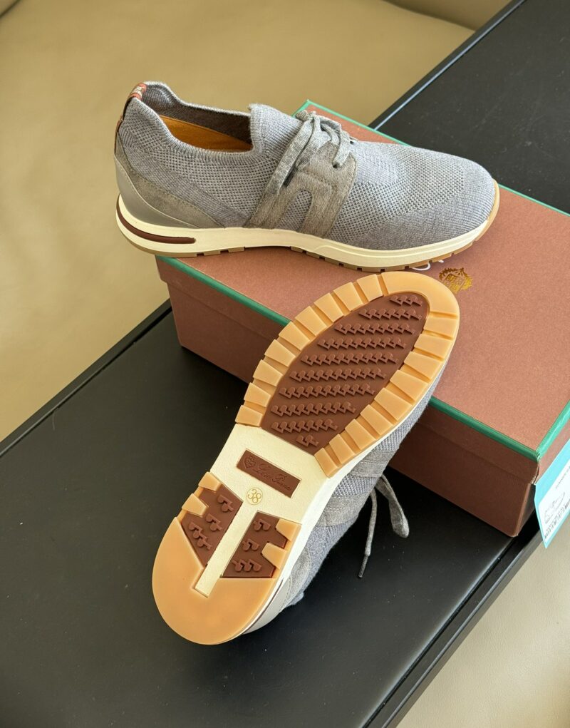 Loro Piana 360 Lp Lady Flexy Walk Sneaker Flannel Gray For Women – FAI7759 M579 - Image 4