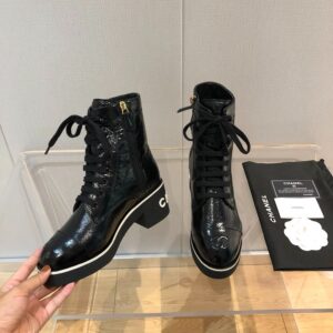 Chanel Women’s Lace-Ups Black For Women size 39EU-8US