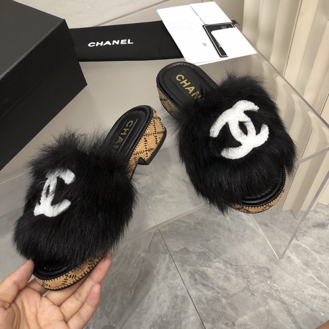 Chanel Women’s Mules Black For Women 1.4in/3.5cm G39357 X56716 K4791 - Image 3