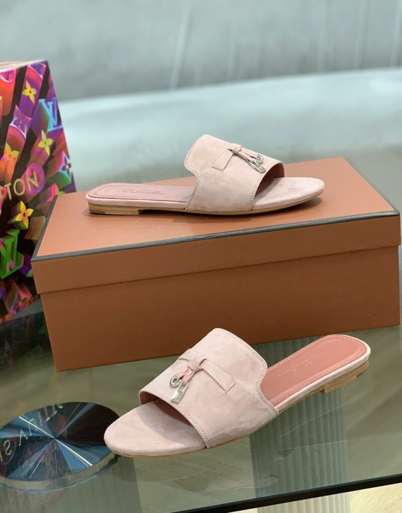 Loro Piana Summer Charms Sandal Pink Shell For Women – FAI5580 30D2 - Image 4