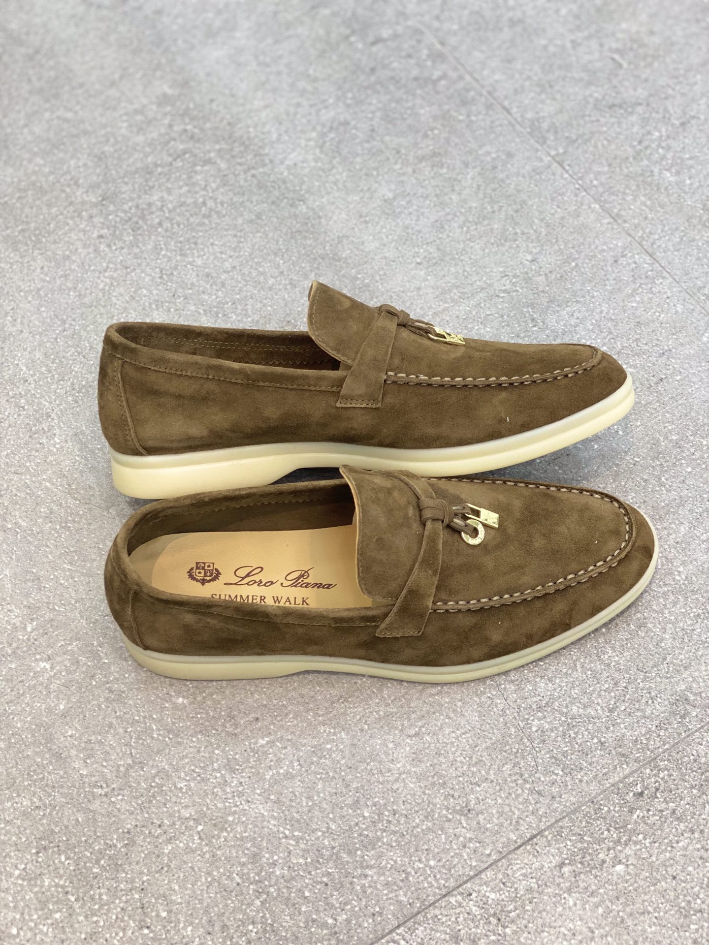 Loro Piana Summer Charms Walk Loafers Tea Room For Women – FAE5444 50KY - Image 12