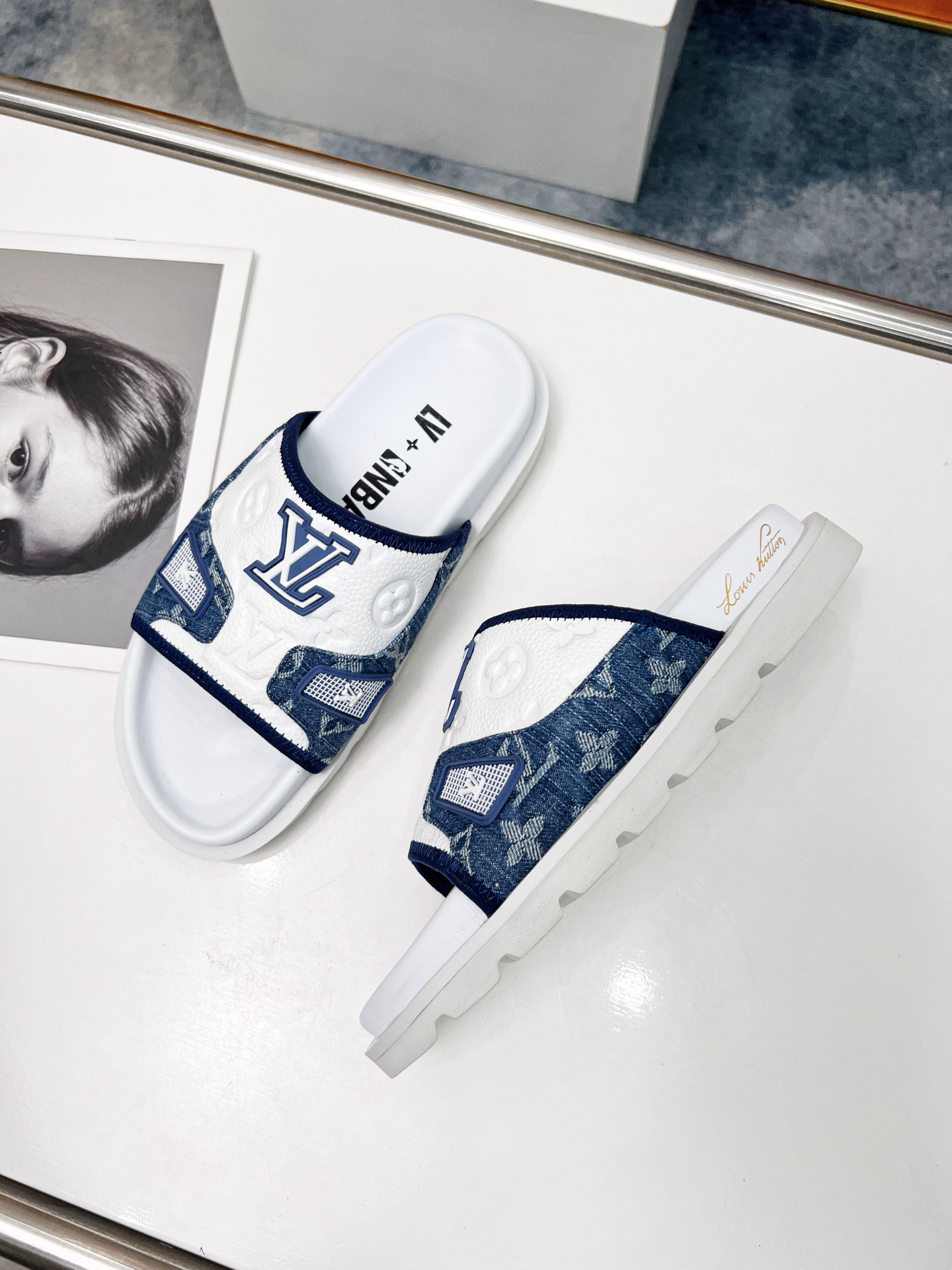 Louis Vuitton Women’s Pool Pillow Comfort Mule Blue For Women LV - Image 2