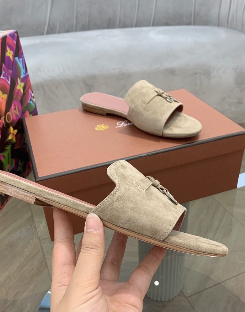 Loro Piana Summer Charms Sandal Egyptian Rock For Women – FAI5580 D02I - Image 4