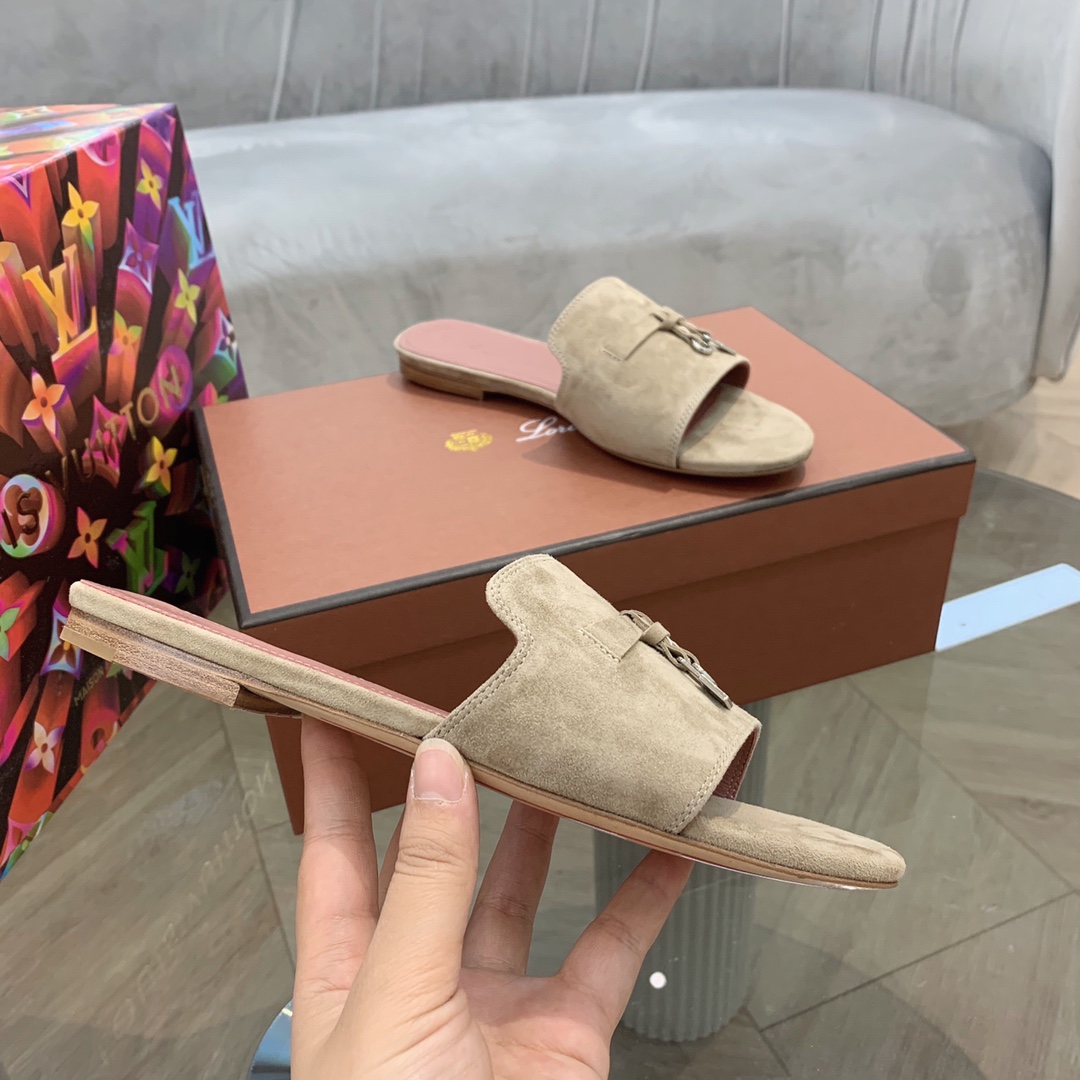 Loro Piana Summer Charms Sandal Egyptian Rock For Women – FAI5580 D02I - Image 14