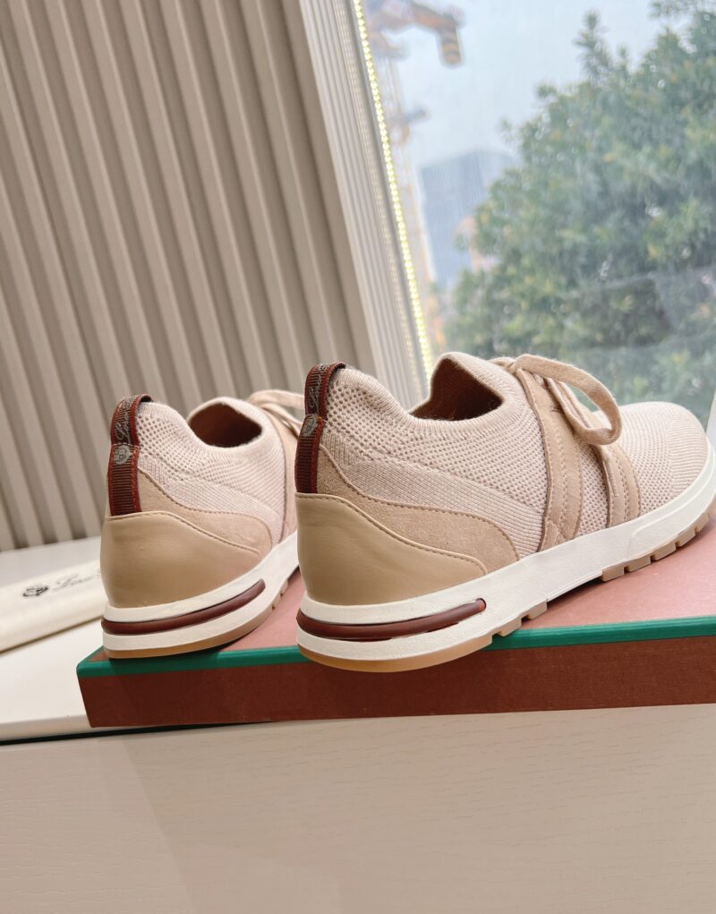 Loro Piana 360 Lp Lady Flexy Walk Sneaker Beige Melange For Women – FAI7759 D927 - Image 4