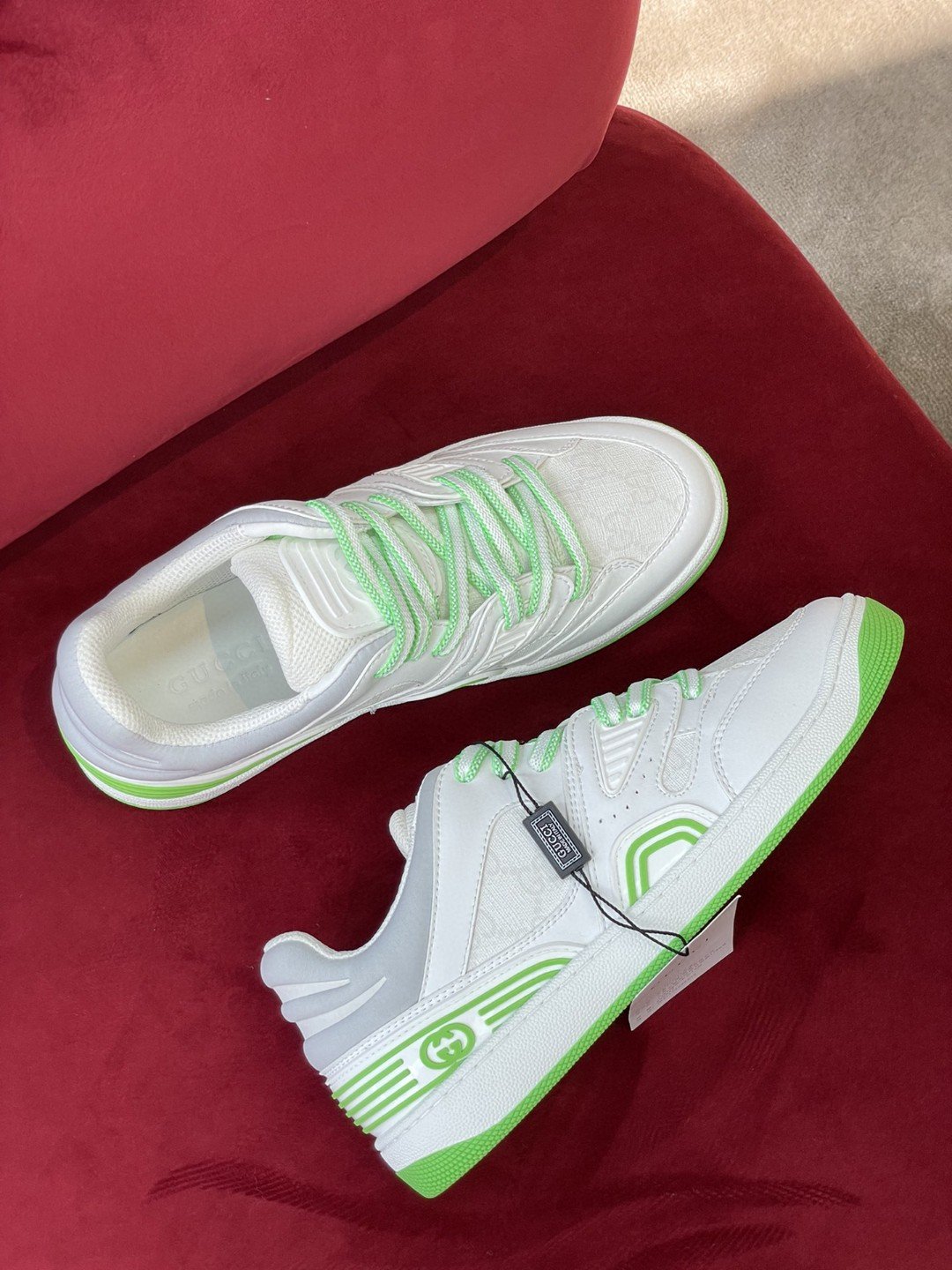 Gucci Women’s Sneaker Gucci Basket Donna White Demetra For Women 700290 2SHG0 9089 - Image 2