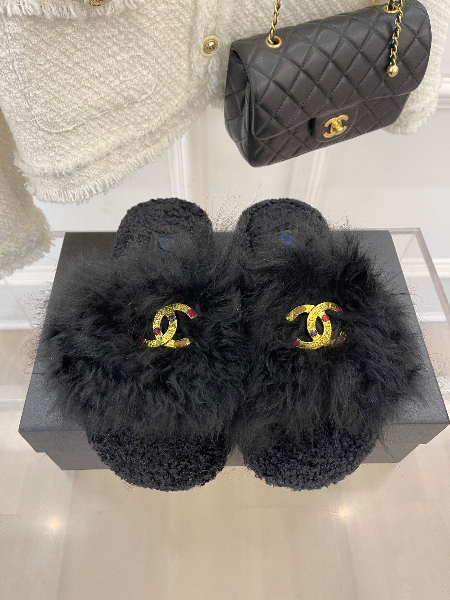 Chanel Women’s Mules Black For Women 0,7in/ 2cm - Image 4