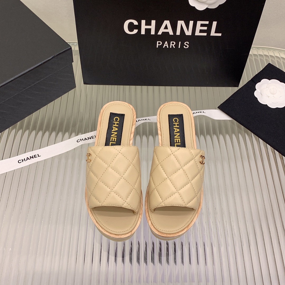 Chanel Women’s Mules Beige For Women - Image 4