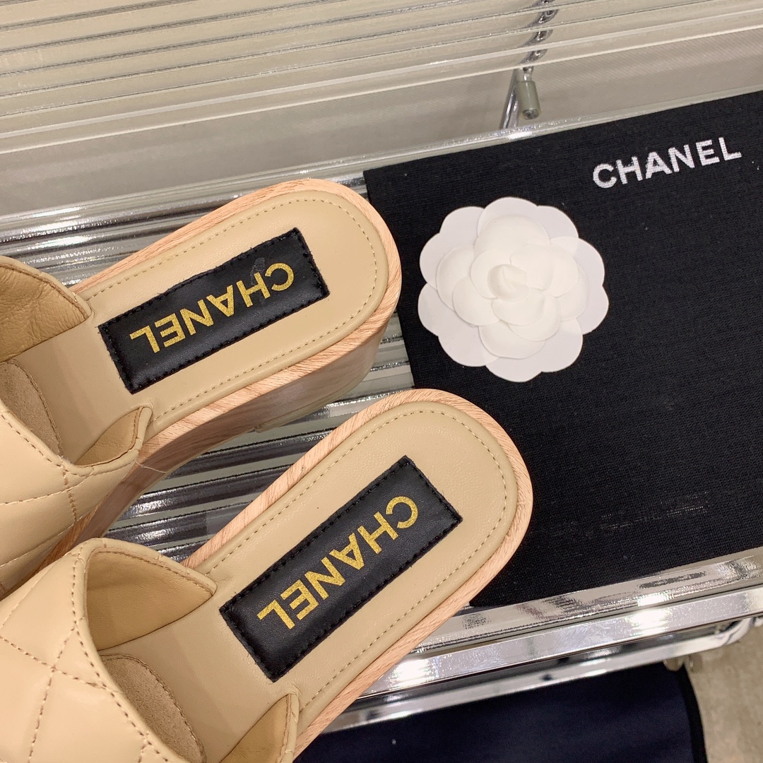 Chanel Women’s Mules Beige For Women - Image 3