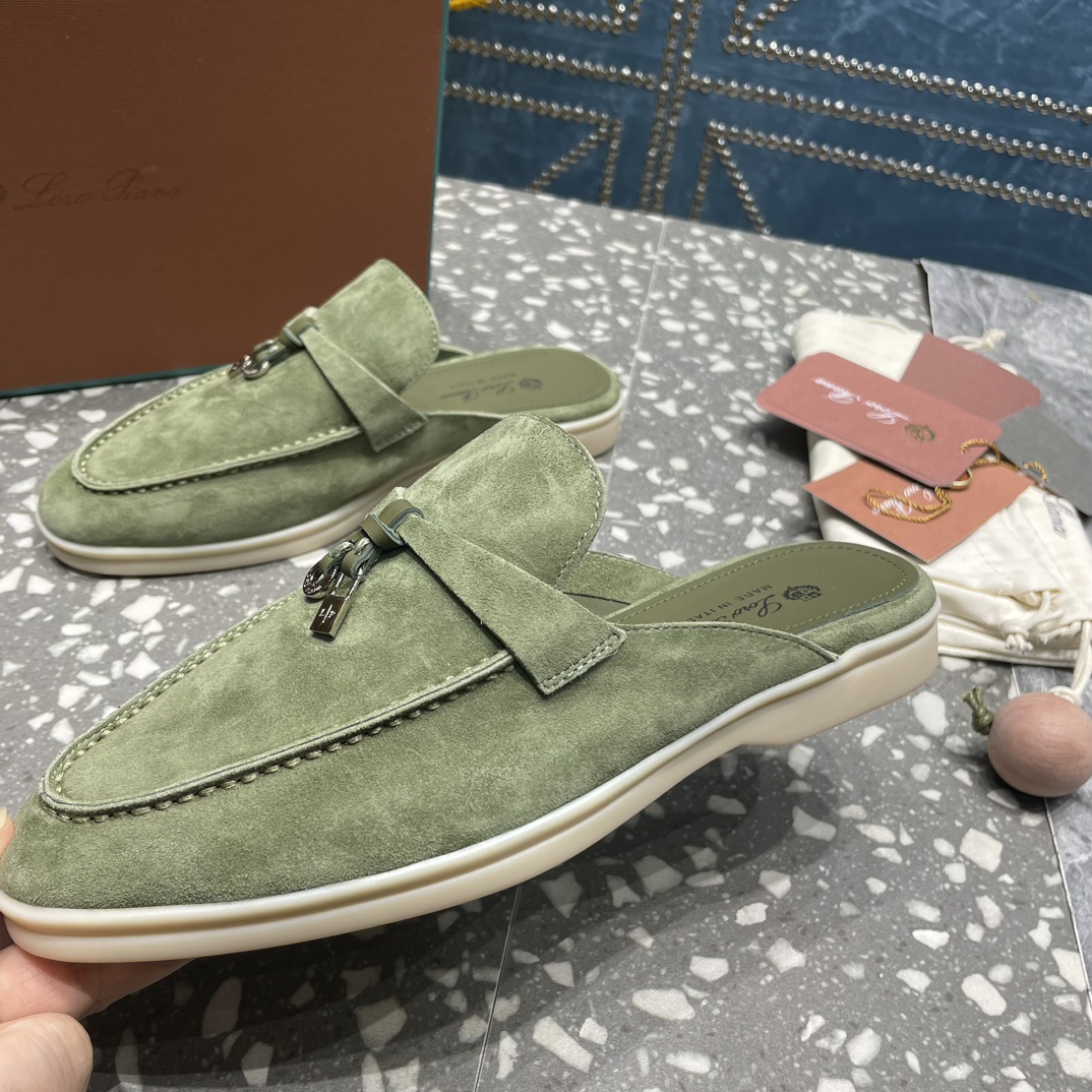 Loro Piana Babouche Charms Walk Loafers Tea Room For Women – FAI1543 50KY - Image 12