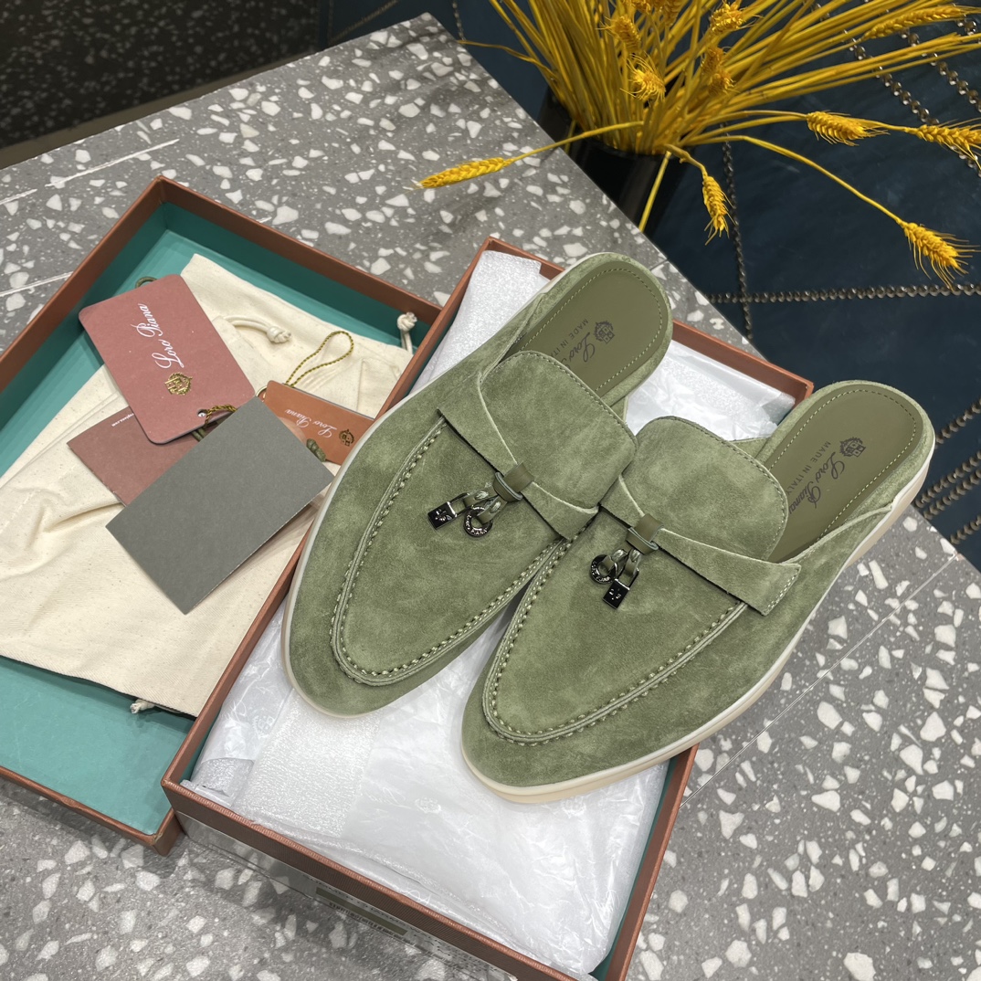 Loro Piana Babouche Charms Walk Loafers Tea Room For Women – FAI1543 50KY - Image 11