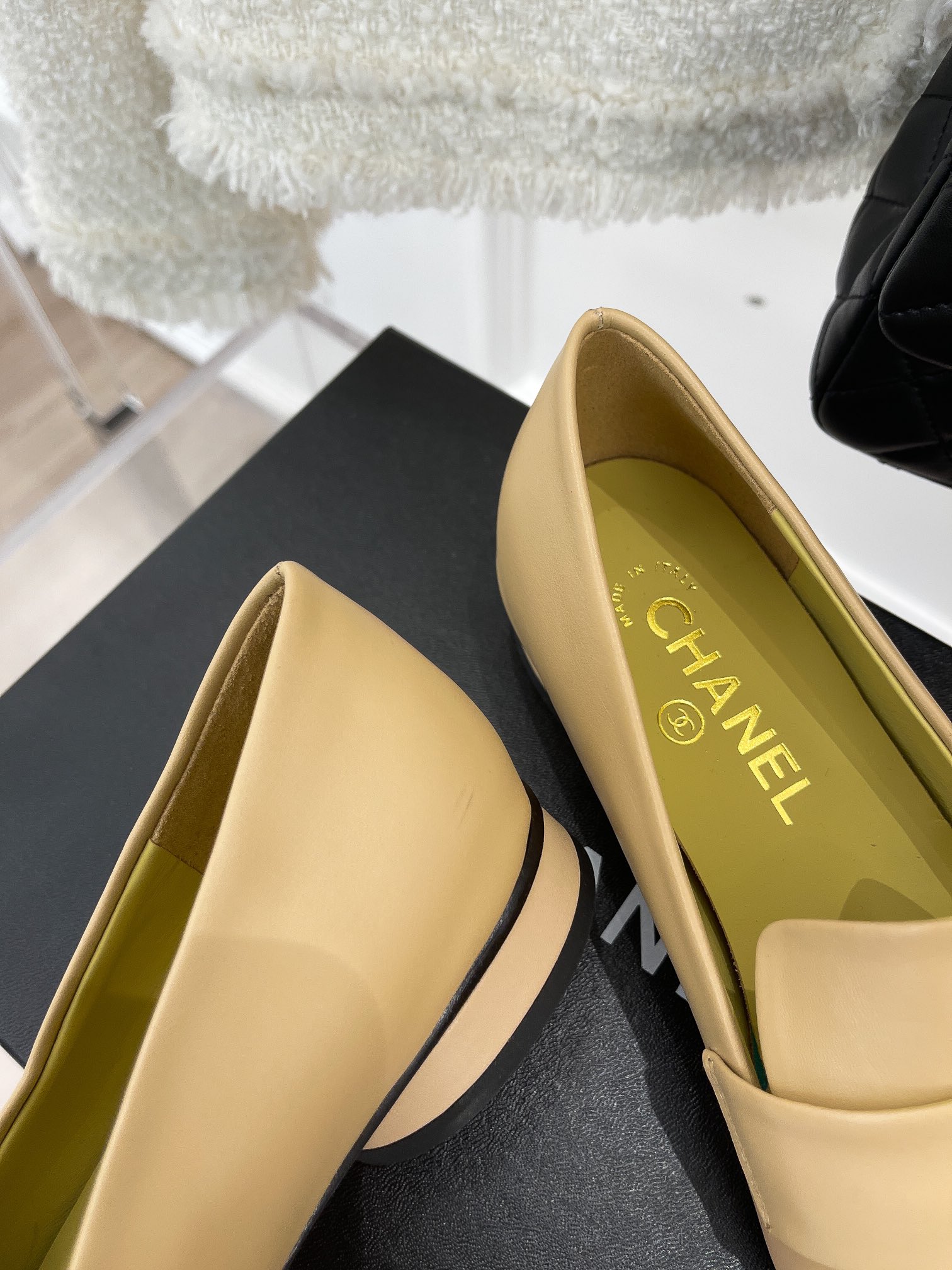 Chanel Women’s Loafer With Logo Beige For Women - Image 8