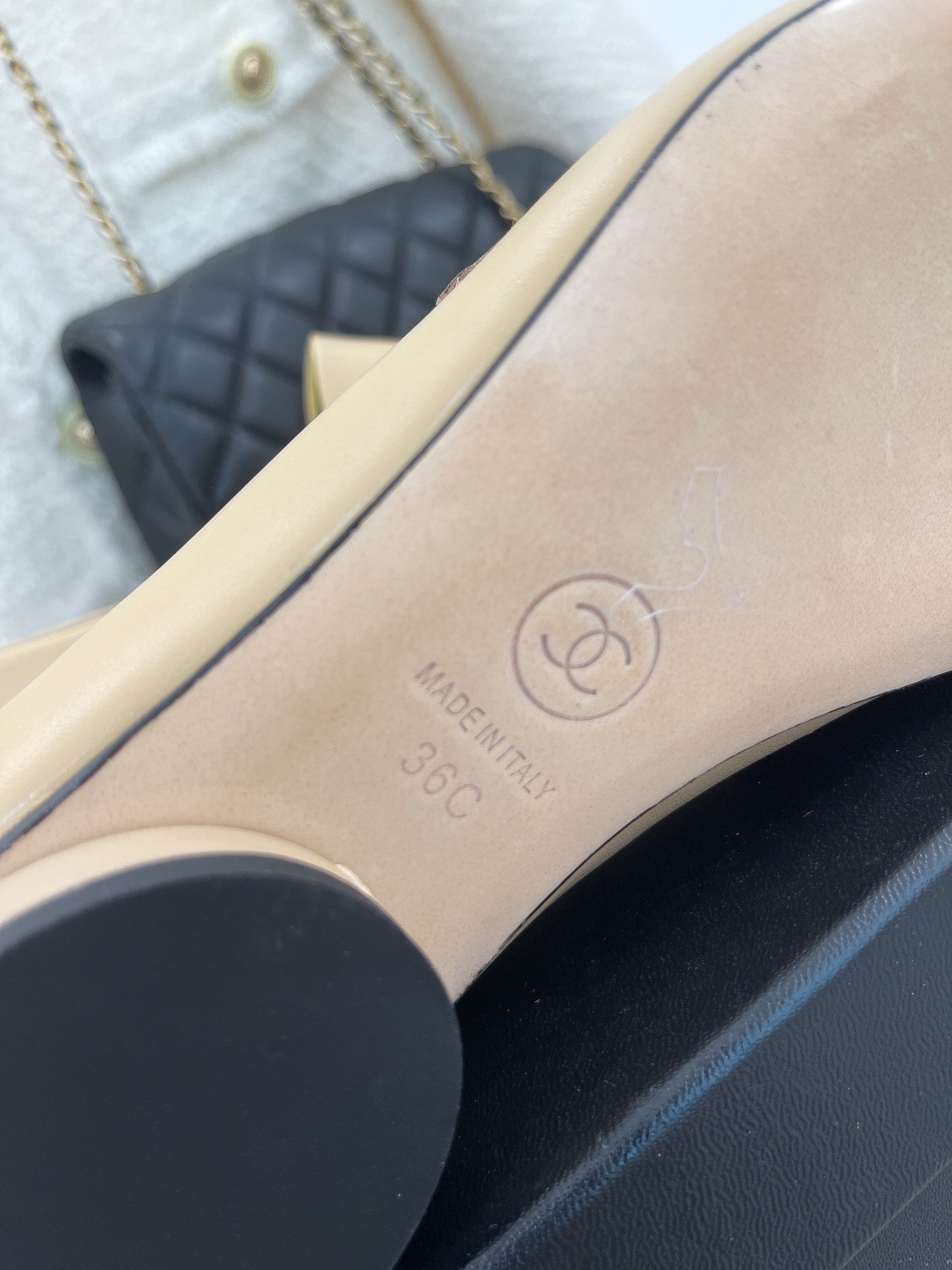 Chanel Women’s Loafer With Logo Beige For Women - Image 3