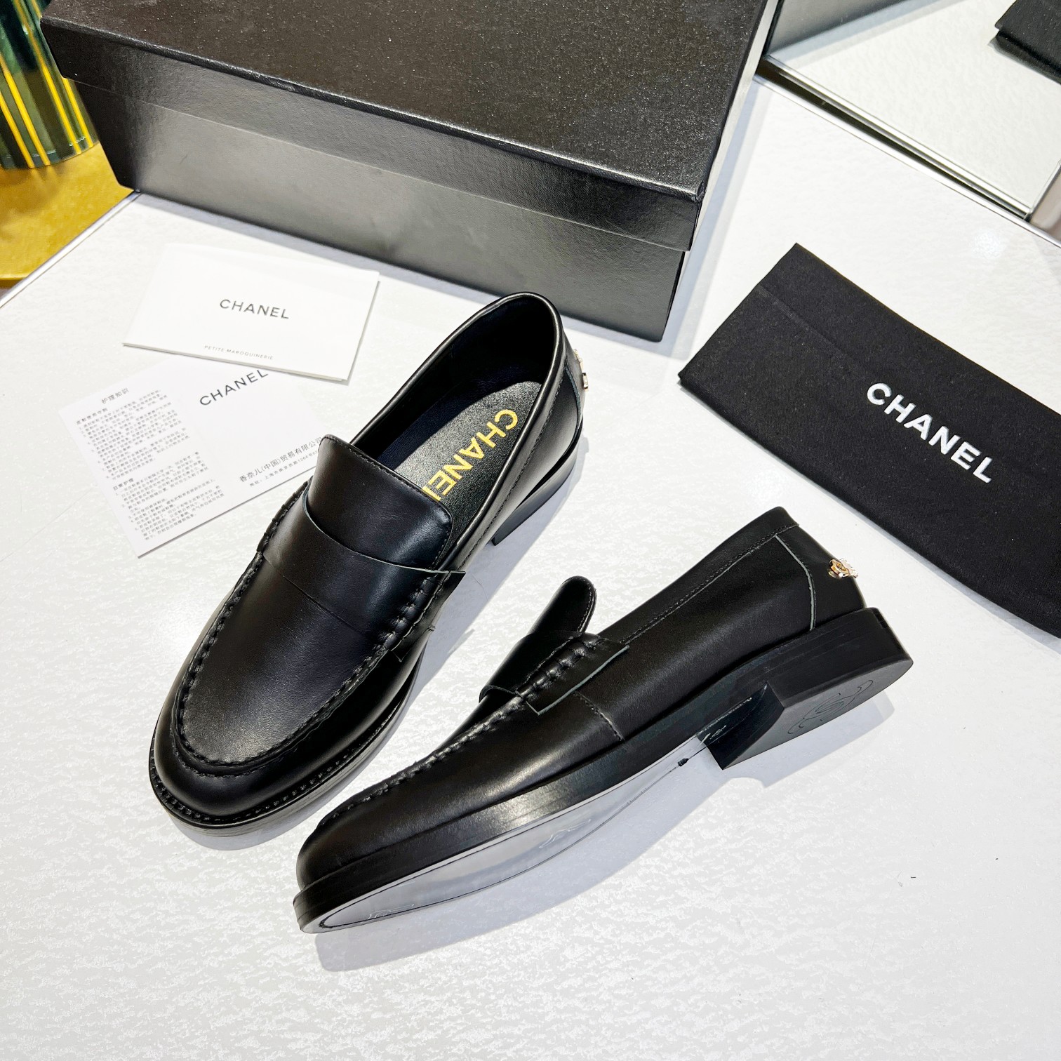 Chanel Women’s Loafers Black For Women 1.2 in/3cm - Image 8