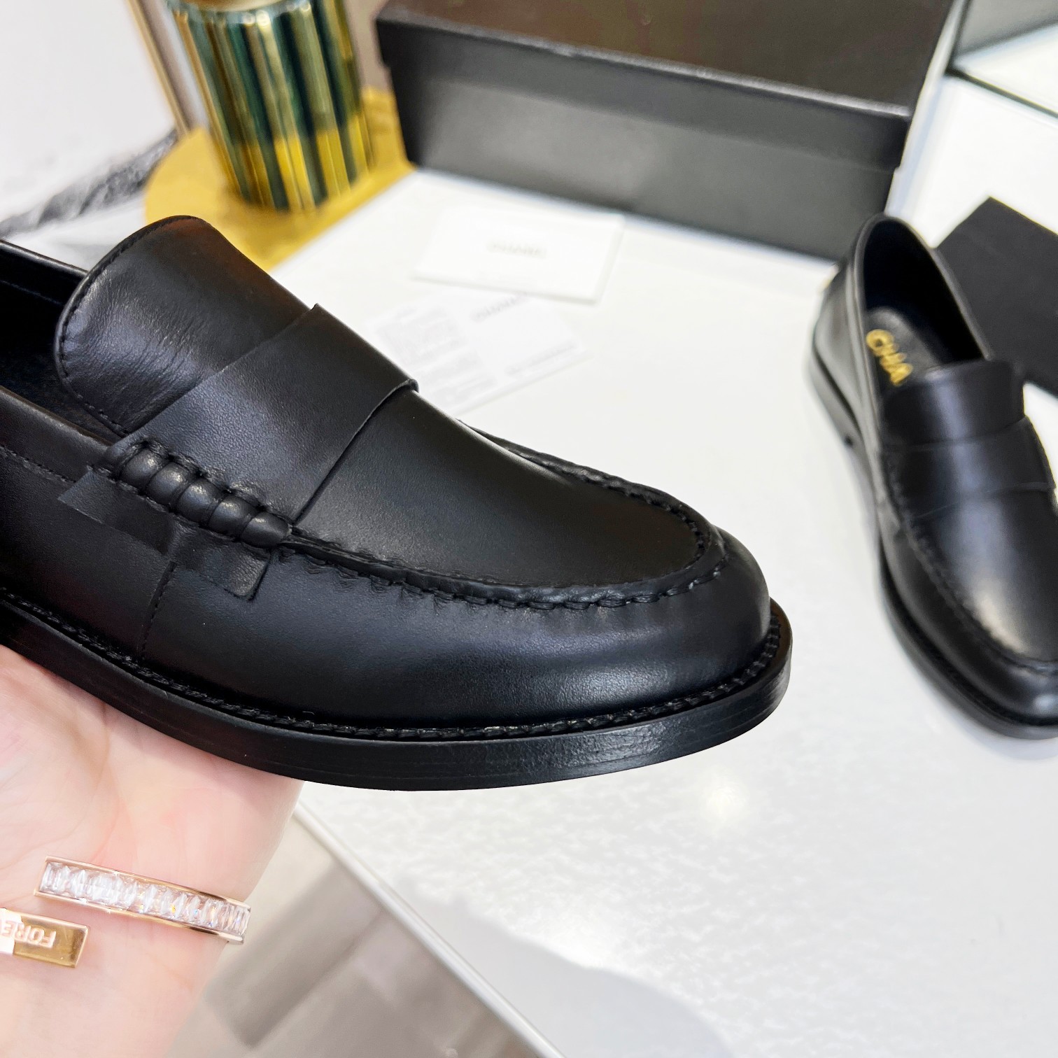 Chanel Women’s Loafers Black For Women 1.2 in/3cm - Image 3