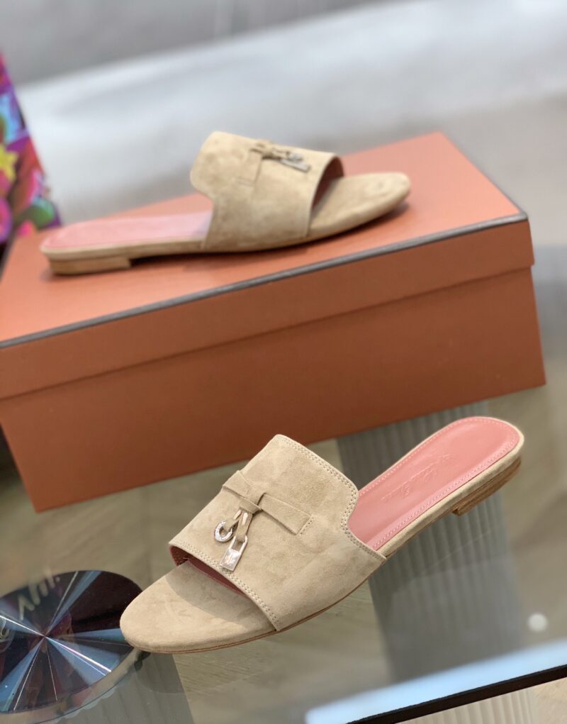 Loro Piana Summer Charms Sandal Egyptian Rock For Women – FAI5580 D02I - Image 3