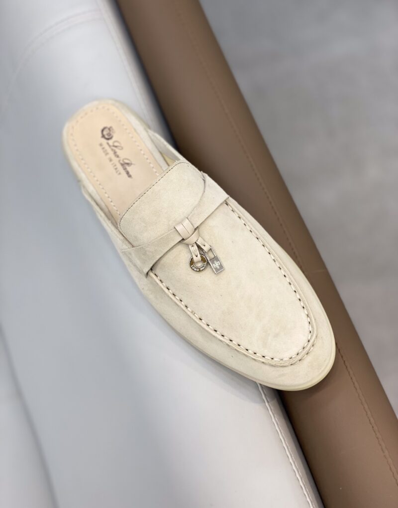 Loro Piana Babouche Charms Walk Loafers Linen For Women – FAI1543 D746 - Image 5