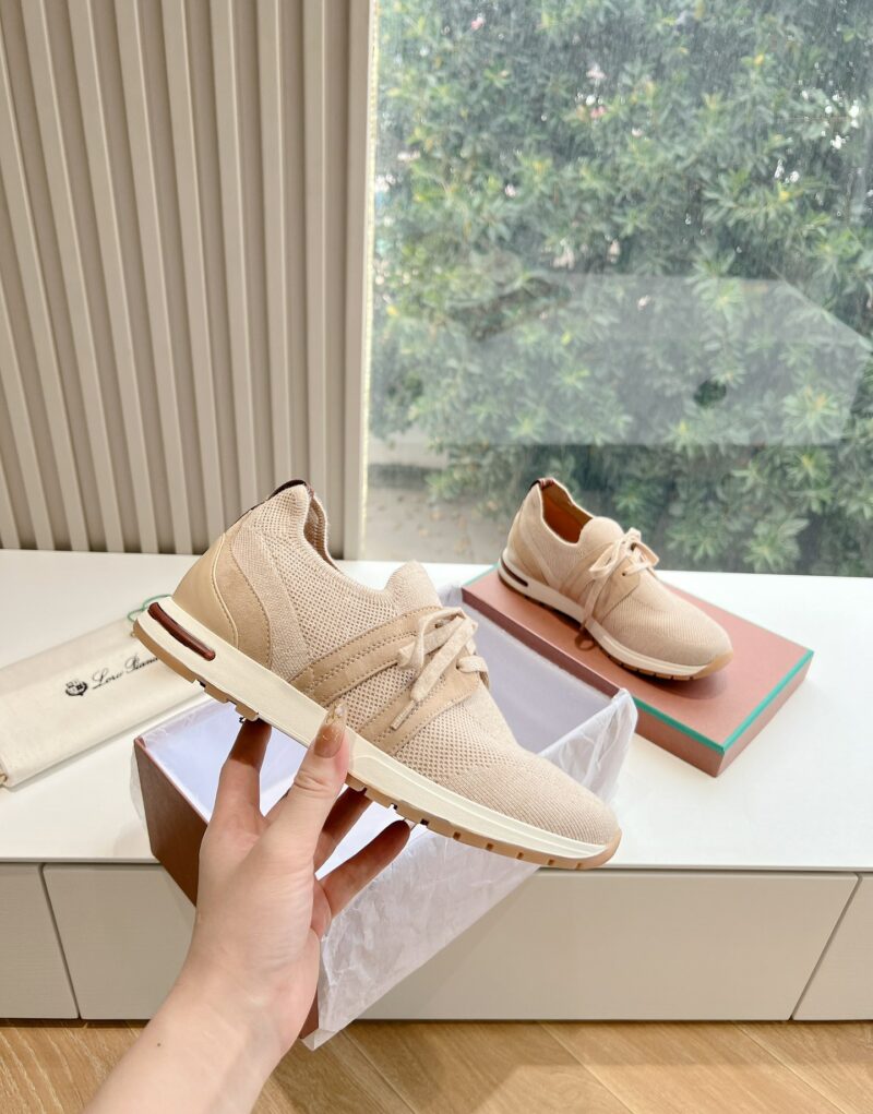 Loro Piana 360 Lp Lady Flexy Walk Sneaker Beige Melange For Women – FAI7759 D927 - Image 3