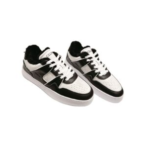 Celine Trainer Low Lace-Up Sneaker With Fur Black For Women