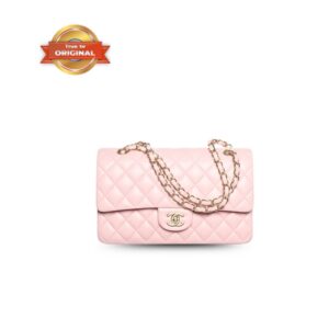 [True-to-ORIGINAL] Chanel Classic 11.12 Handbag Light Pink For Women 9.9in/25.5cm