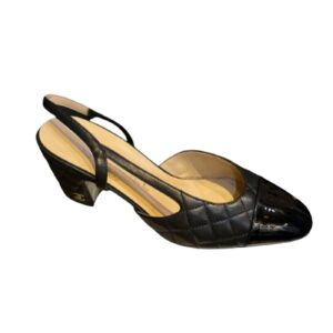 Chanel Patent Slingback Pumps Black For Women – 36 EU – 5 US – 23 cm – 9.05 In