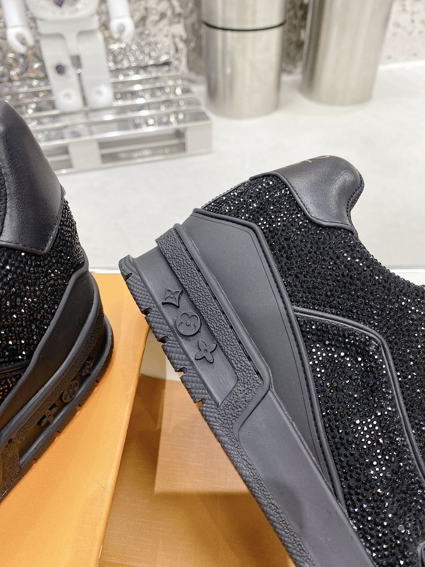 Louis Vuitton Women’s LV Trainers Black For Women LV - Image 3