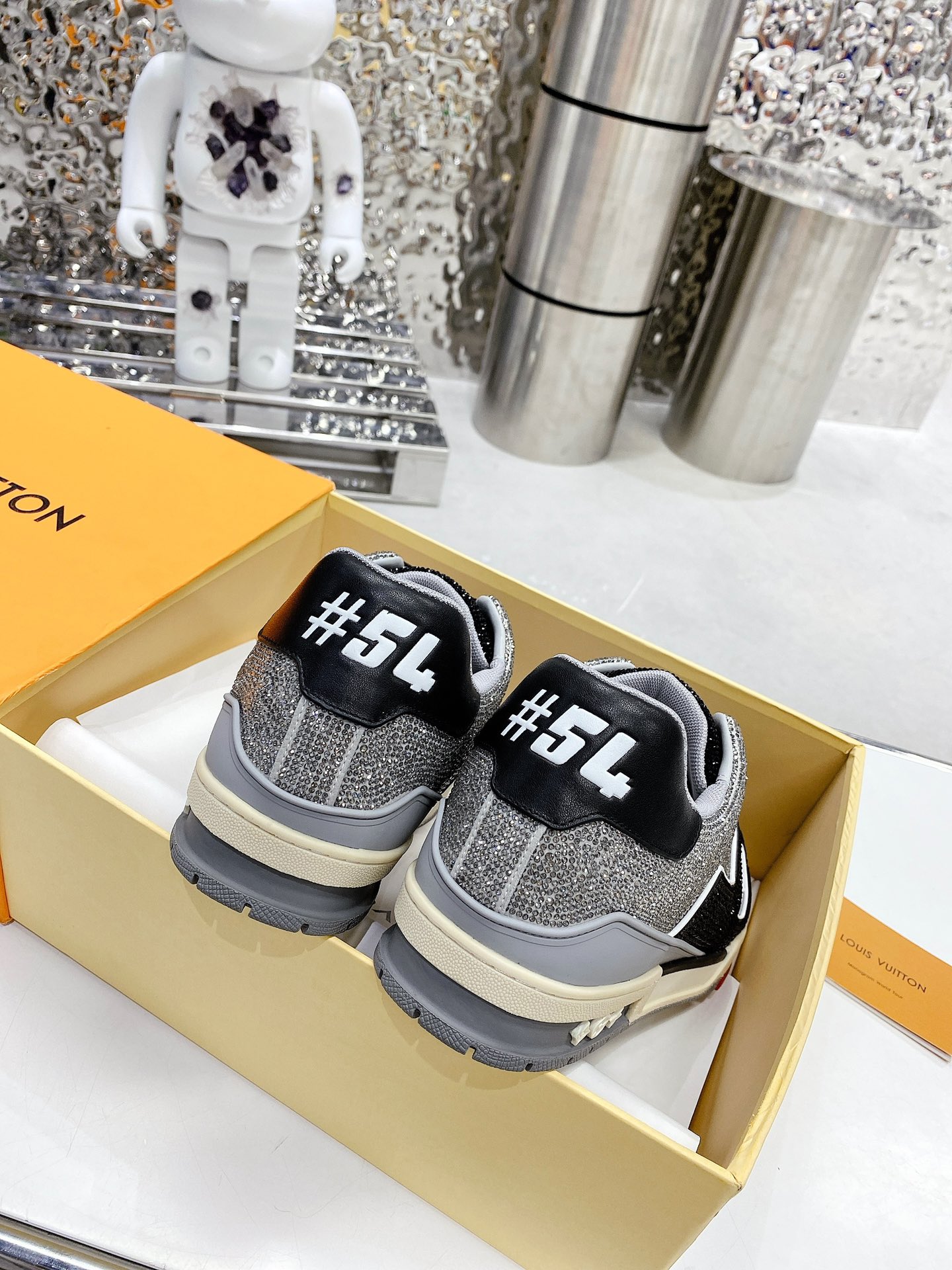 Louis Vuitton Women’s LV Trainers Black For Women LV - Image 4