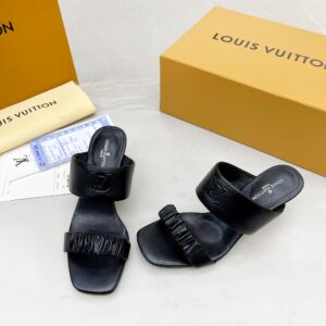 Louis Vuitton Women’s Drapy Mule Black For Women LV 1AAB39