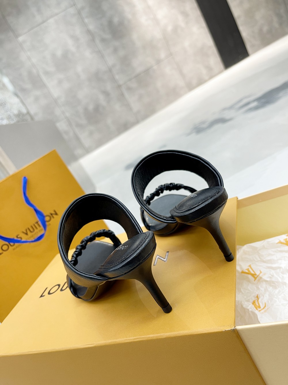 Louis Vuitton Women’s Drapy Mule Black For Women LV 1AAB39 - Image 3