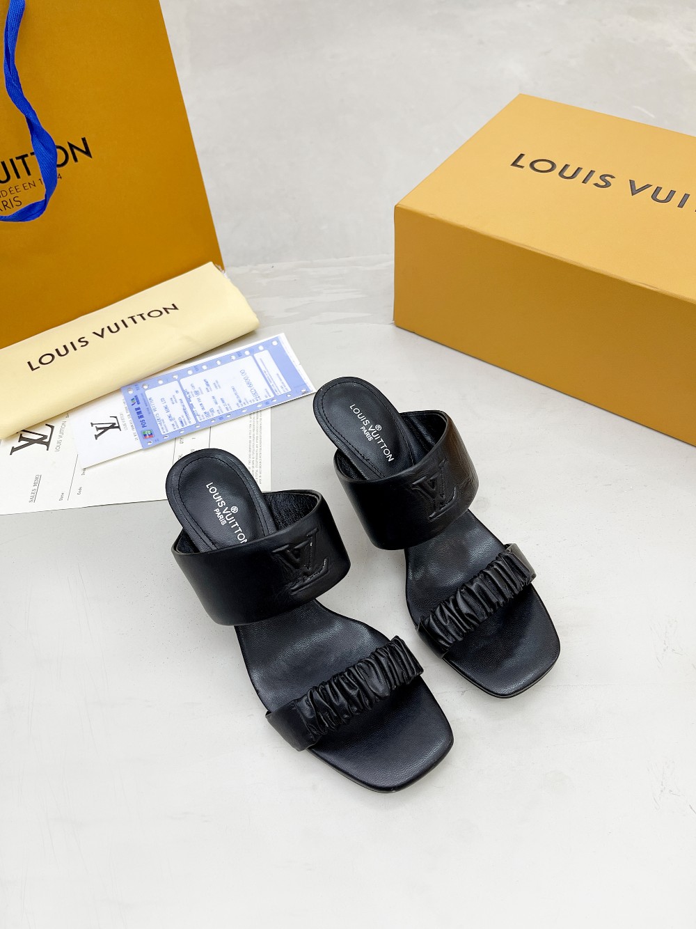 Louis Vuitton Women’s Drapy Mule Black For Women LV 1AAB39 - Image 2