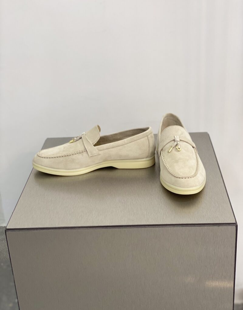 Loro Piana Summer Charms Walk Loafers Beige For Women – FAE5444 2096 - Image 4