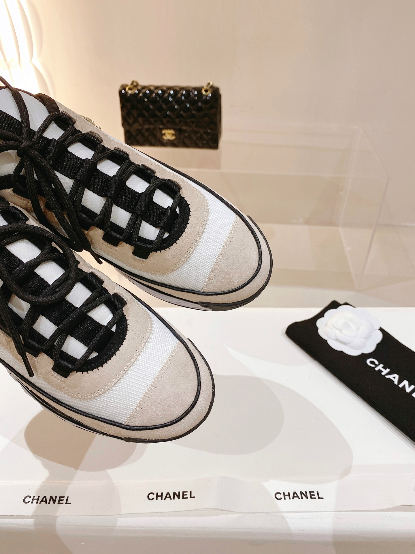 Chanel Women’s Sneakers Beige For Women - Image 5