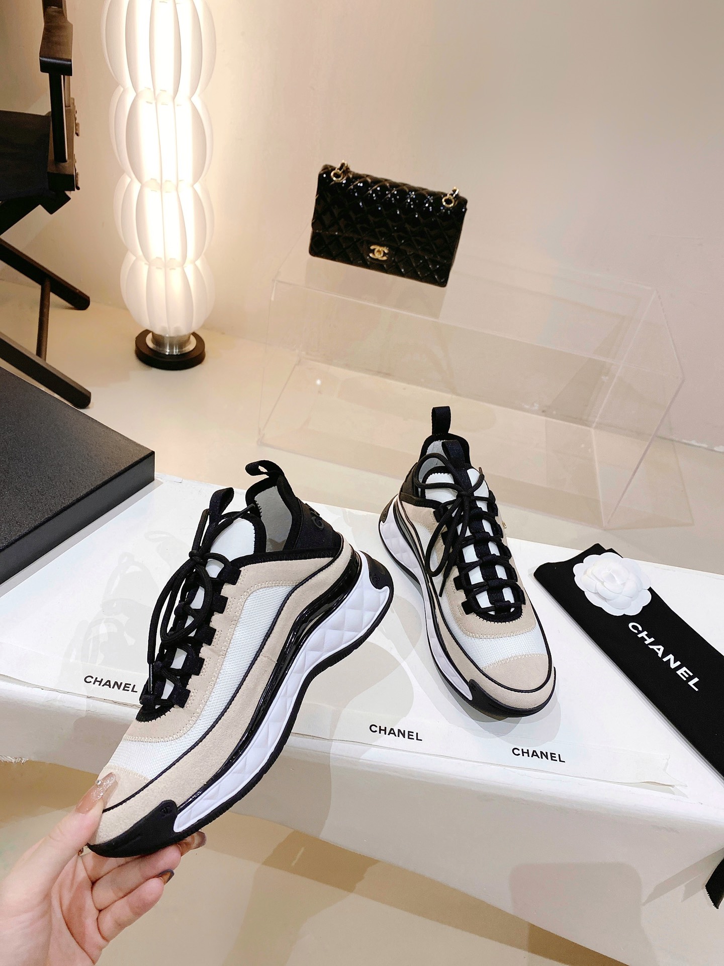 Chanel Women’s Sneakers Beige For Women - Image 6