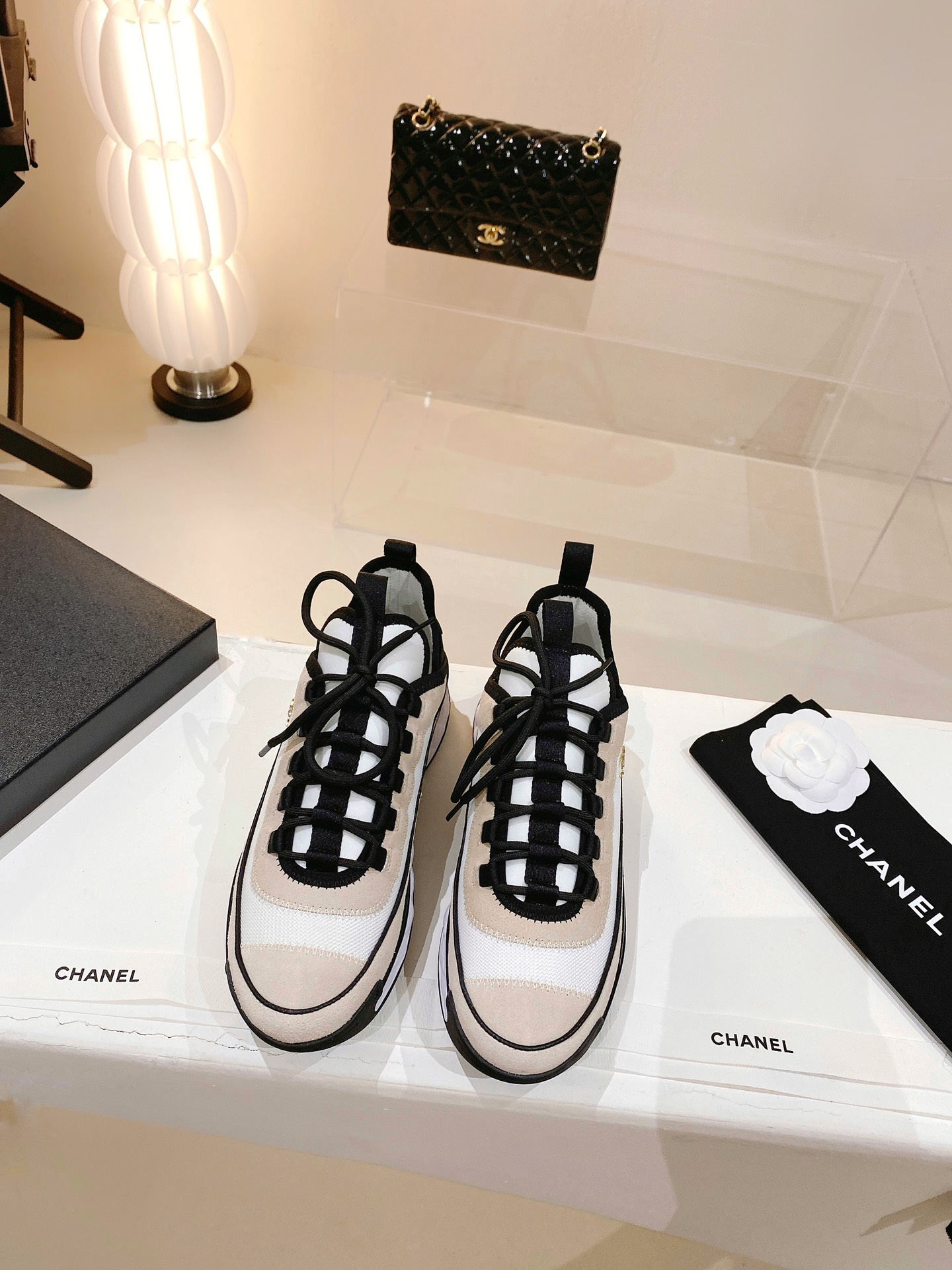 Chanel Women’s Sneakers Beige For Women - Image 7