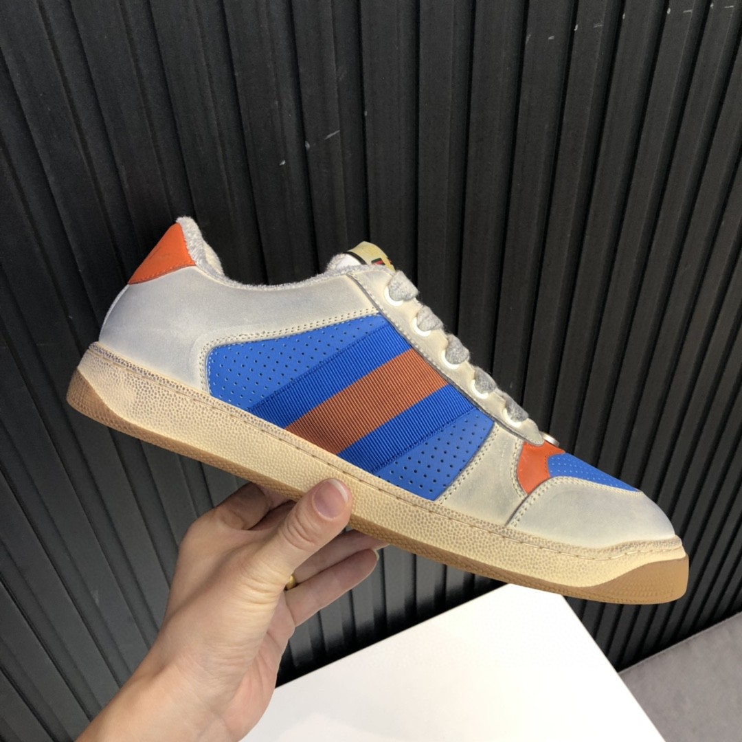 Gucci Women’s Screener Low-Top Blue White For Women 546163 0YI20 9581 - Image 2