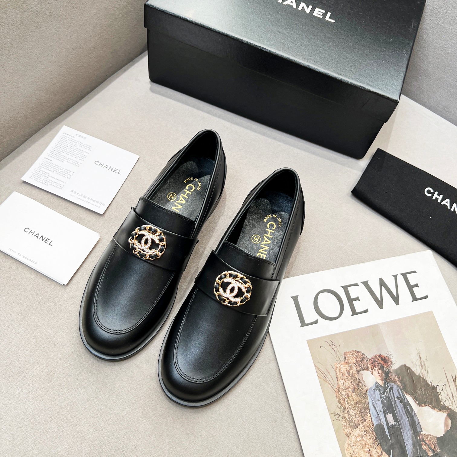 Chanel Women’s Loafers Black For Women - Image 9