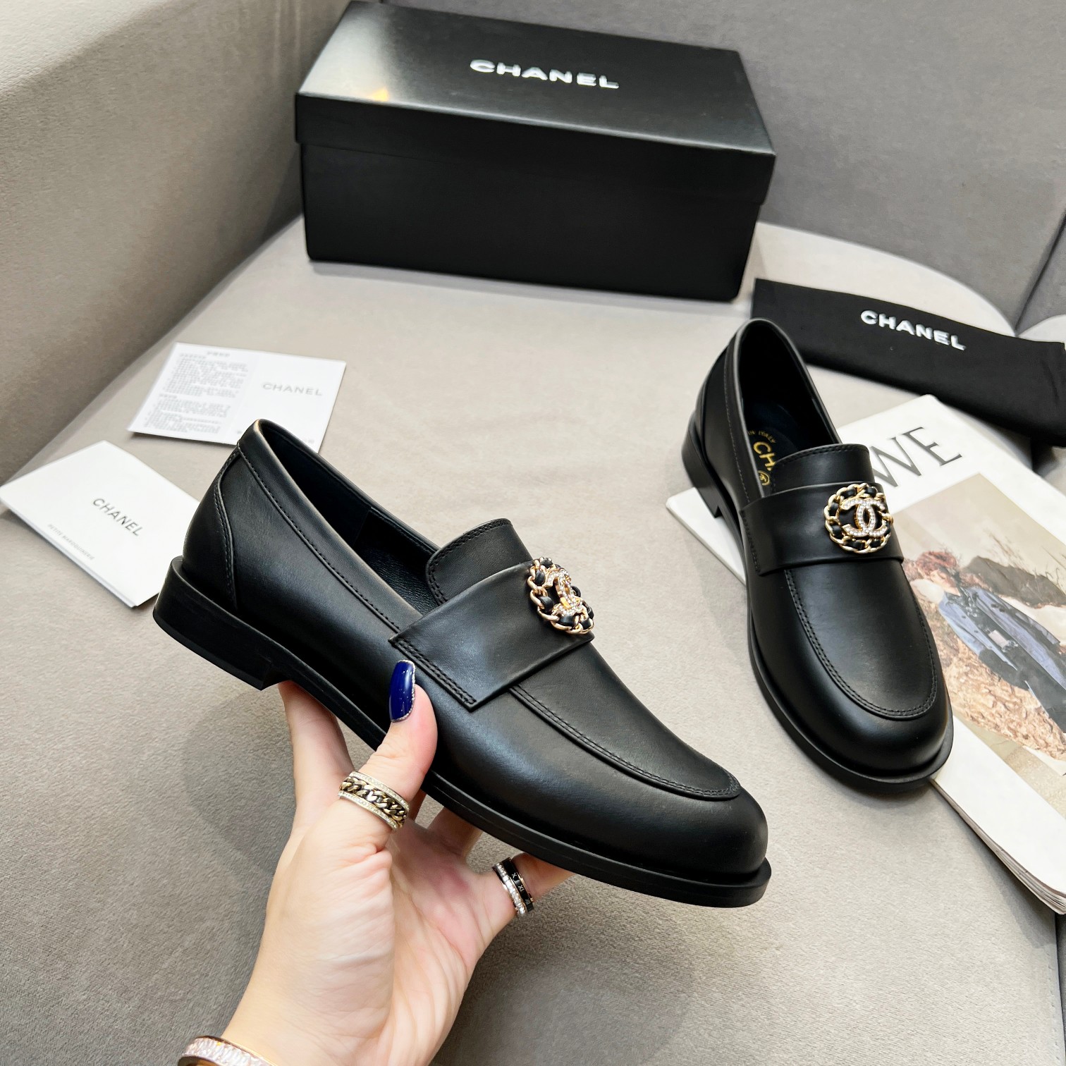 Chanel Women’s Loafers Black For Women - Image 7