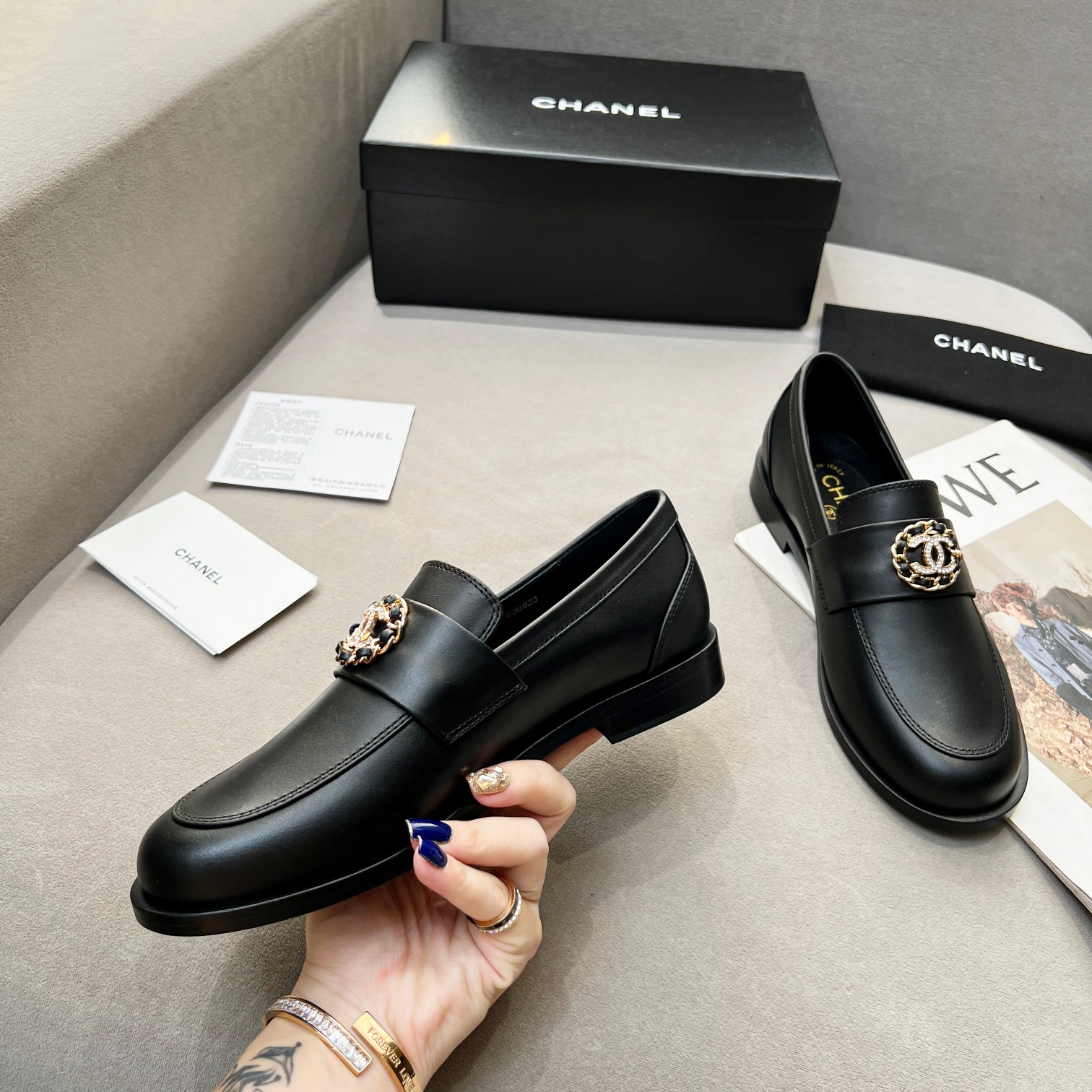 Chanel Women’s Loafers Black For Women - Image 6