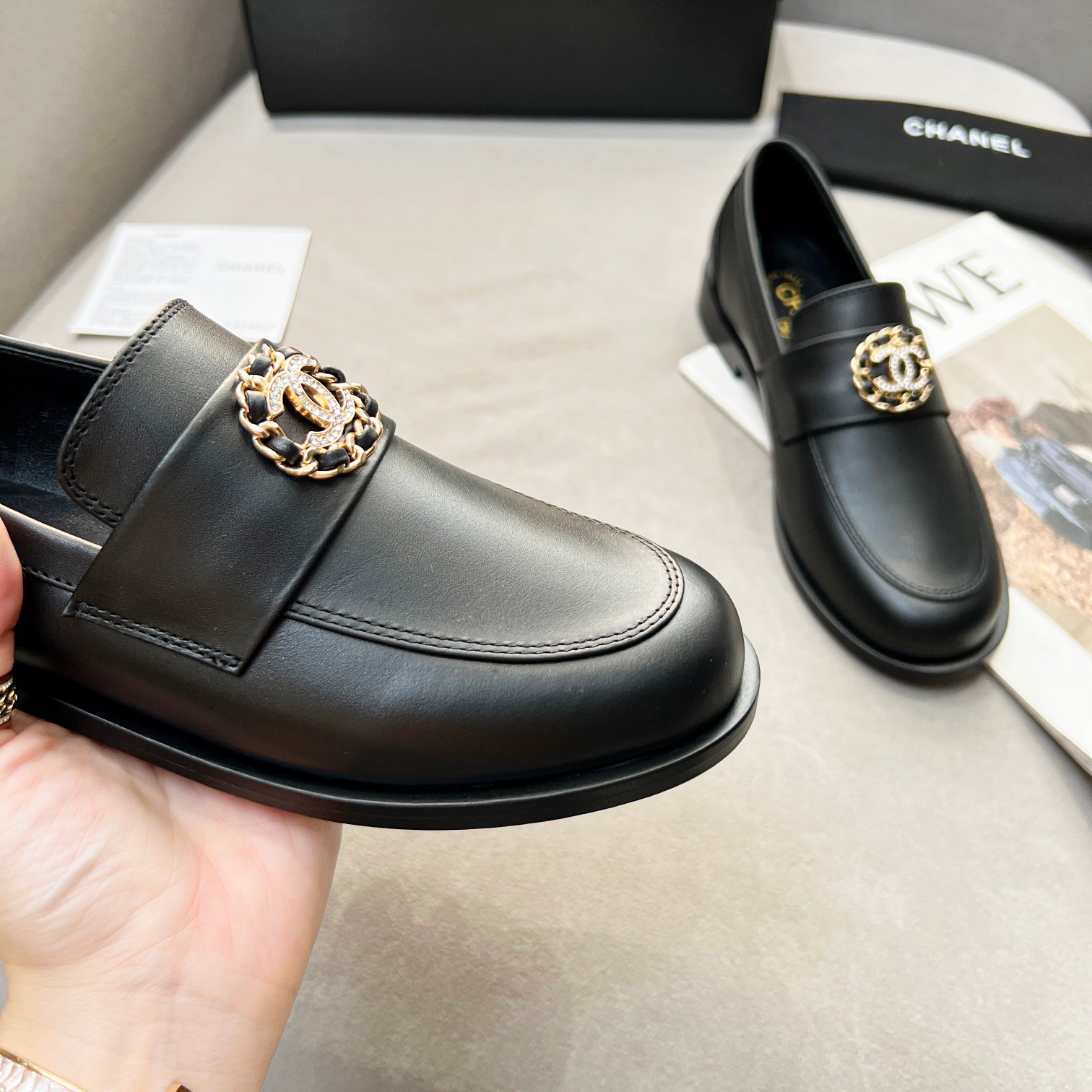 Chanel Women’s Loafers Black For Women - Image 5