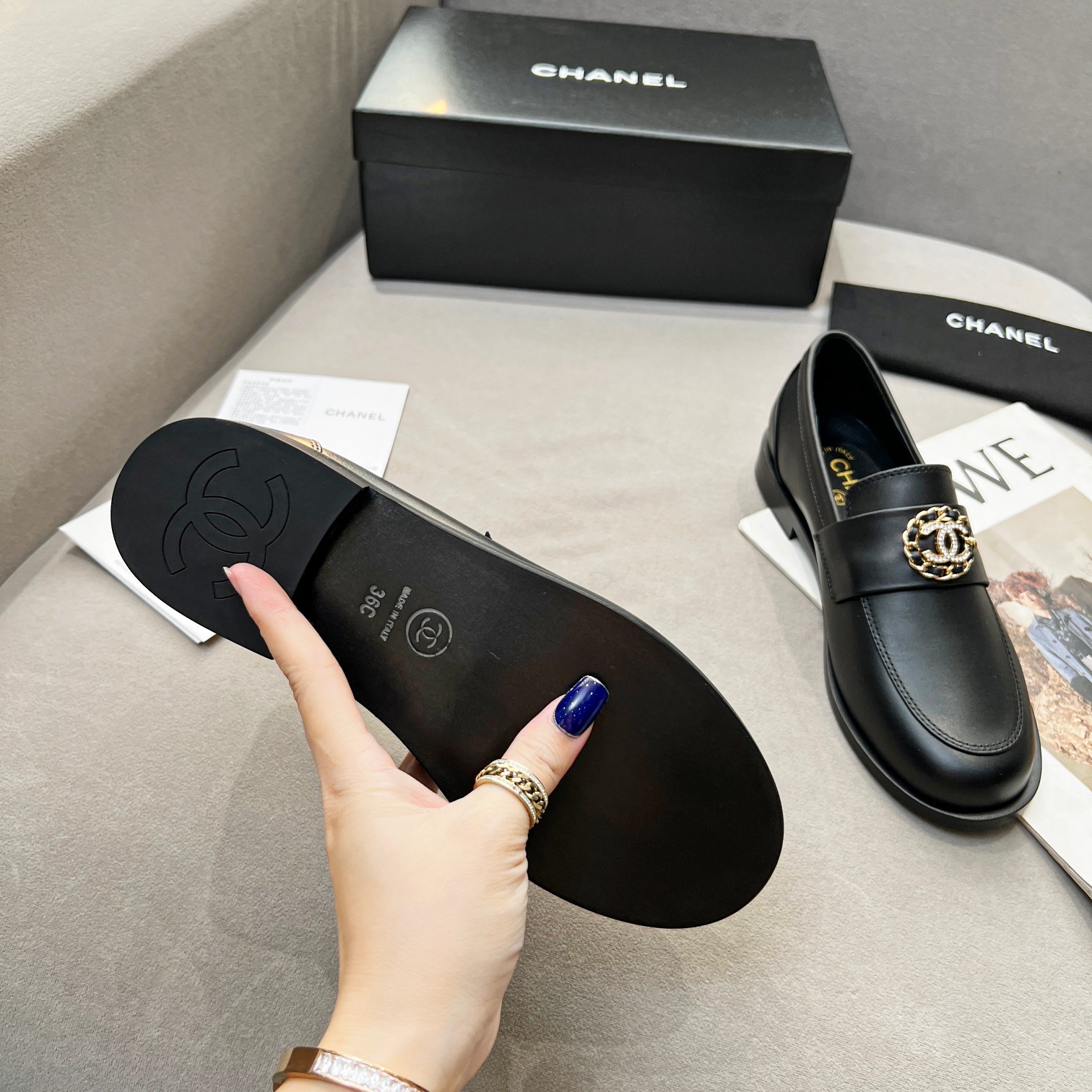 Chanel Women’s Loafers Black For Women - Image 4