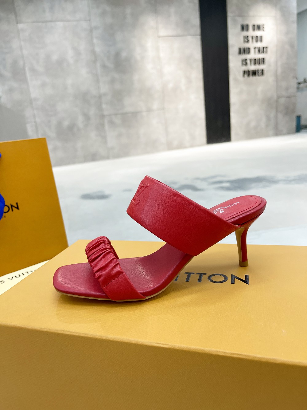 Louis Vuitton Women’s Drapy Mule Red For Women LV - Image 8