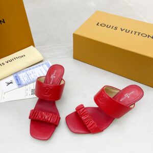 Louis Vuitton Women’s Drapy Mule Red For Women LV