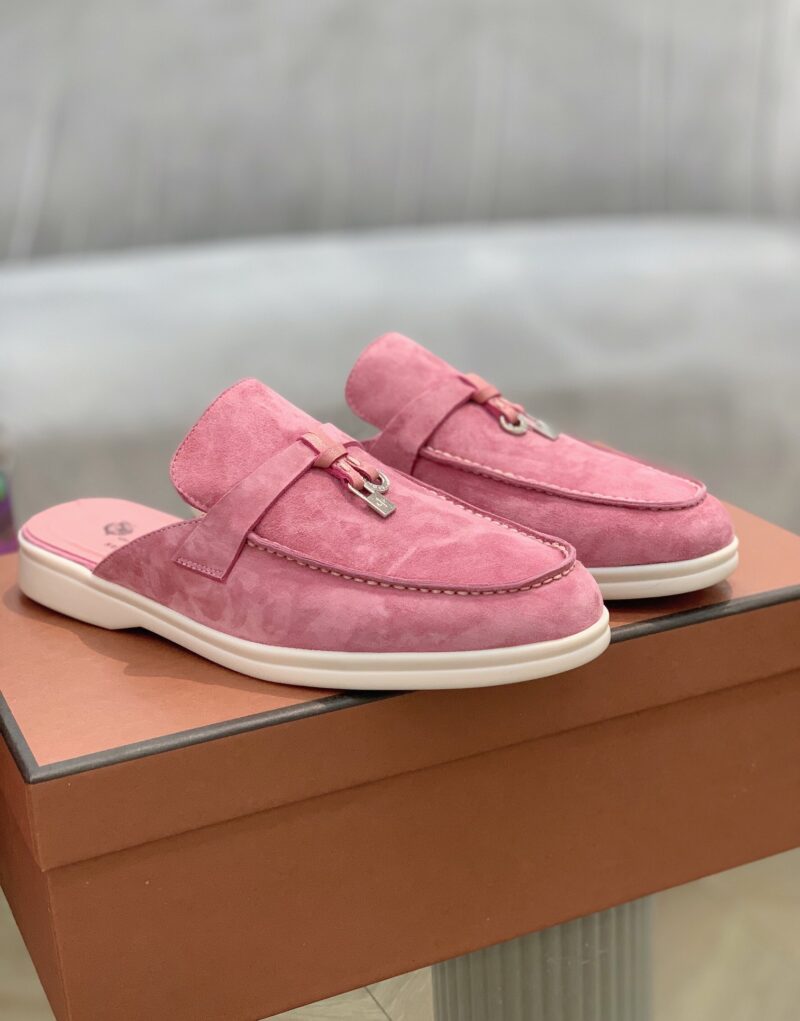 Loro Piana Babouche Charms Walk Loafers Wild Mauve For Women – FAI1543 30F4 - Image 3