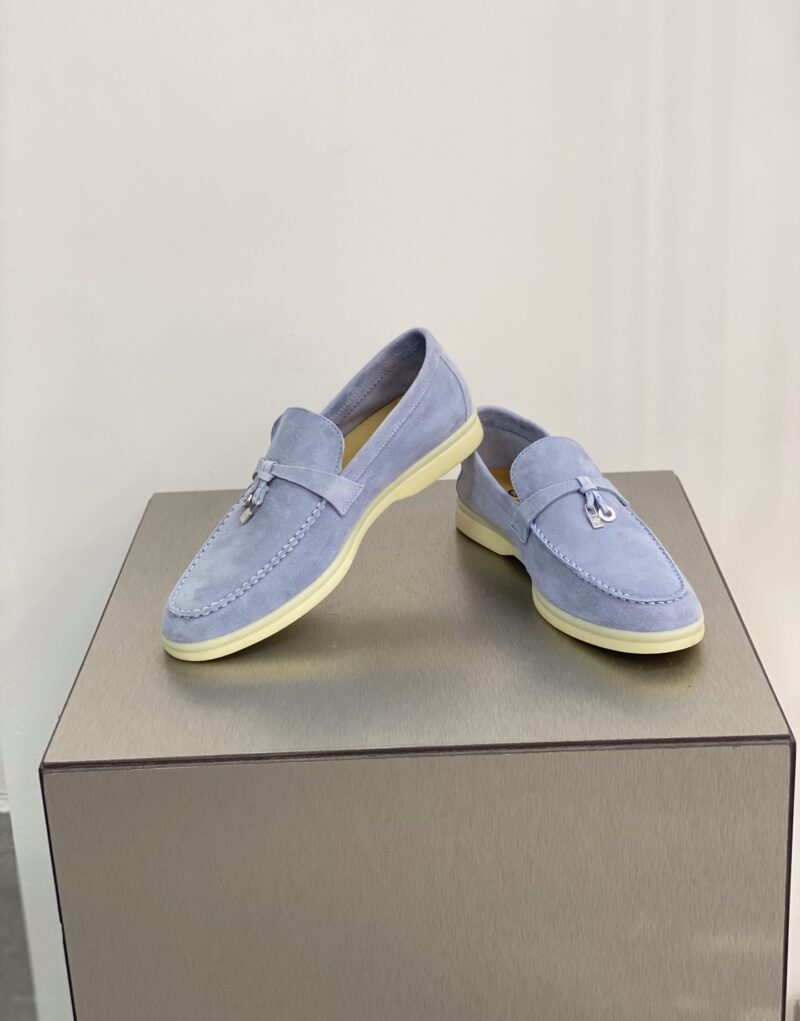 Loro Piana Summer Charms Walk Loafers Purple For Women – FAE5444 401F - Image 4