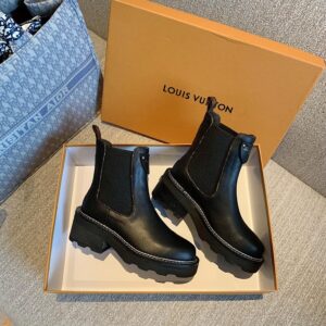 Louis Vuitton Women’s LV Beaubourg Ankle Boot Black For Women LV – 43 Eu – 9.5 Us – 26.8 Cm – 10.5 In