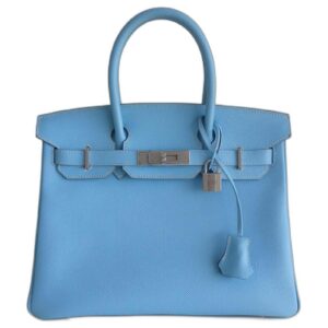 HERMES BIRKIN BAG 35 Heavenly blue