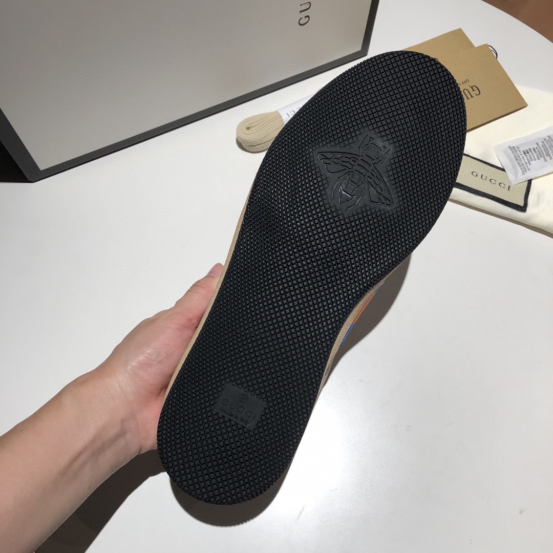 Gucci Women’s Screener Low-Top White Red Blue For Women 546163 - Image 3