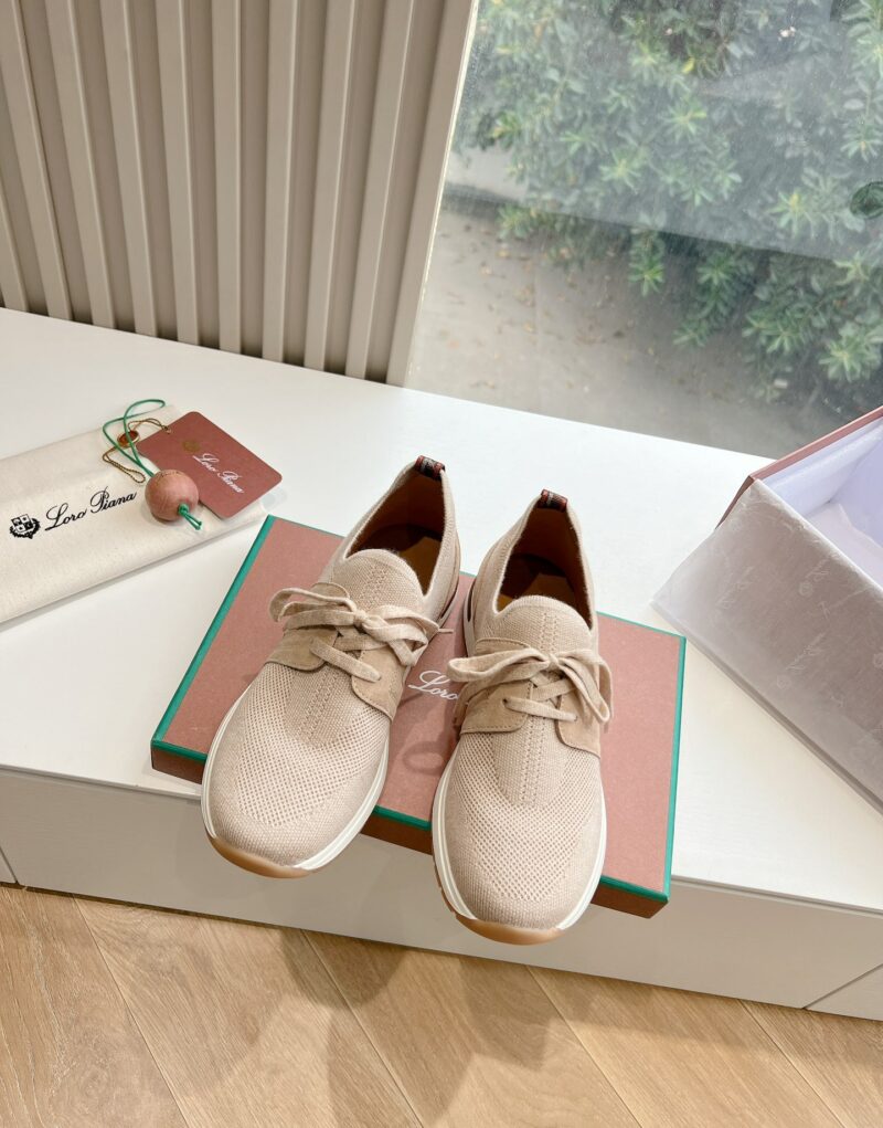 Loro Piana 360 Lp Lady Flexy Walk Sneaker Beige Melange For Women – FAI7759 D927 - Image 2