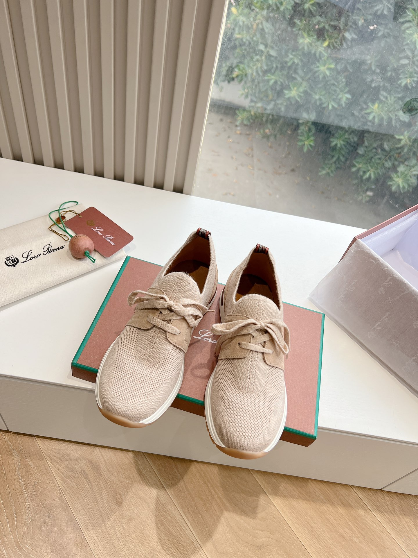 Loro Piana 360 Lp Lady Flexy Walk Sneaker Beige Melange For Women – FAI7759 D927 - Image 10